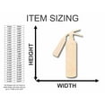 thumbnail image 2 of Unfinished Wood Fire Extinguisher Shape -Firefighter - Craft - up to 46" DIY 12" / 1/8", 2 of 3
