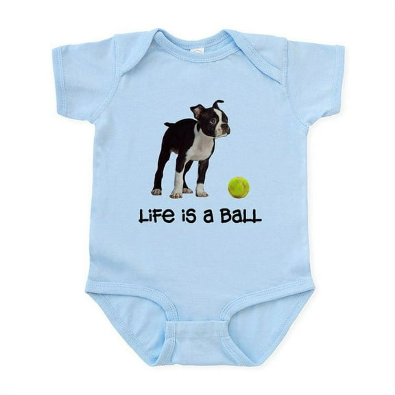 CafePress - Boston Terrier Life Infant Bodysuit - Baby Light Bodysuit, Size Newborn - 24 Months
