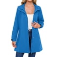 thumbnail image 4 of hotojiny Women's Waterproof Rain Jacket Loose Outdoor Hooded Raincoat Lightweight Long Trench Coats with Pockets, 4 of 7