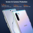 thumbnail image 4 of for Samsung Galaxy Note 10 Case Crystal Clear Designed Rubber Samsung Note 10 Case Hard PC Back Shockproof Cover Wireless Charging Phone Case for Sumsung Galaxy Note 10 Clear for Woman Man, 4 of 7