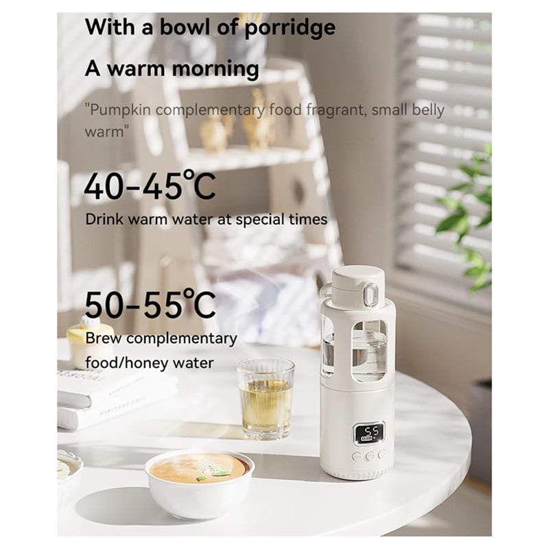 18000mAh High-Power Constant Temperature Cup Quick Hot Water and Milk Heating Portable Baby Bottle Warmer
