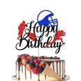 thumbnail image 1 of Adorno para Pastel Crseniny Fútbol Rugby Decoración de Cumpleaños, 1 of 7