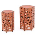 thumbnail image 2 of Stella Iron Antique Orange Accent Tables, 2 of 7