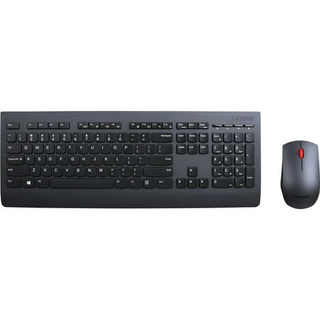 Lenovo 4X30H56831 Professional Combo Wireless Keyboard and Mouse Set, Black