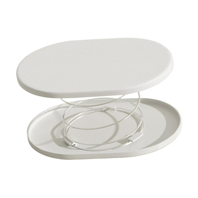 Dispensador automático de pañuelos/Soporte de resorte para caja de pañuelos, práctico, ahorra espacio Blanco