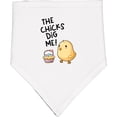 thumbnail image 2 of Inktastic The Chicks Dig Me Easter Baby Chick with Basket and Eggs Baby Bandana Bib, 2 of 4