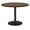 Teak, variant on Pemberly Row 48" Round Top Breakroom Table Teak Round Black Base Standard Height