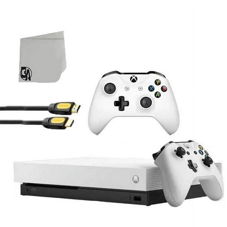 Microsoft Xbox One X 1TB Gaming Console White with 2 Controller Included  with Tom Clancy's The Division BOLT AXTION Bundle Used