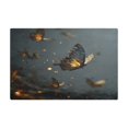thumbnail image 6 of Qxltty Fire Butterfly Leather Drying Mat for Kitchen Countertops Coffee Mats Hide Stain Quickly Absorbs Water Tableware Decor, 6 of 6