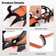 thumbnail image 4 of 1 par de picos de nieve para zapatos, 12 dientes, agarres para nieve, clavos antideslizantes para cubrir zapatos, botas de nieve de invierno, crampones para escalada al aire libre, senderismo, pesca, 4 of 7