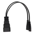 thumbnail image 4 of Cable Dual IEC320 C7 a C20, Cable divisor de potencia Universal Y para lámpara de escritorio, Monitor LCD, cámara Digital de 12,6 pulgadas, 4 of 8