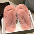 thumbnail image 4 of Zapatillas Calientes Zapatillas de felpa acogedoras con punta abierta para mujer, espuma viscoelástica, suministros para el hogar (rosa 37), 4 of 8