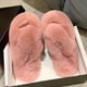 thumbnail image 5 of Zapatillas Calientes Zapatillas de felpa acogedoras con punta abierta para mujer, suministros para el hogar de espuma viscoelástica (rosa 38), 5 of 8