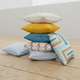thumbnail image 6 of Big Joe Square Pillow Weatherproof Bean Bag Decor, Mustard Intertwist, Weather Resistant UV-Protected Fabric, 16 inches, 6 of 7