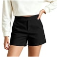 thumbnail image 4 of YanHoo Shorts de Golf pour Femmes Taille Haute Extensibles Shorts Courts Décontractés de Travail Plein Air Randonnée avec Poches, 4 of 8