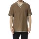 thumbnail image 5 of Camisas de Manga Corta de los Hombres Estilo Étnico Impreso Hendidura Cuello en V, Ligero Top Transpirable para la Primavera Y el Verano, 5 of 6