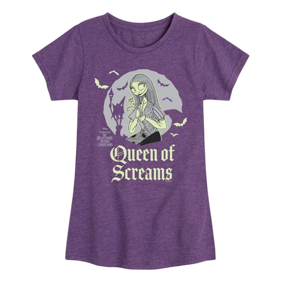 The Nightmare Before Christmas - Hallo Queen - Youth Girls Fitted Short Sleeve T-Shirt