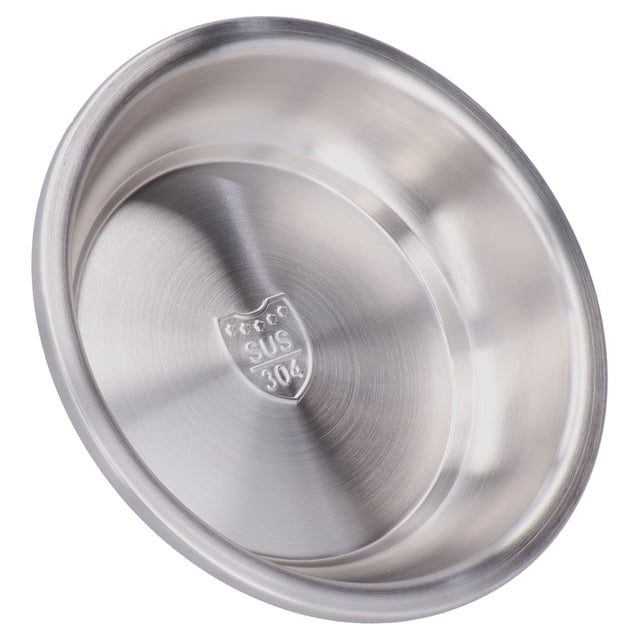 Acier Inoxydable Plat d'Approfondir de l'Acier Inoxydable de Qualité Alimentaire de Matériel 304 pour Manger22cm