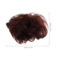 thumbnail image 2 of USHOBE Hair Bun Accesorio Marrón Conveniente Para Peinados Casuales Con Humano Real, 2 of 5