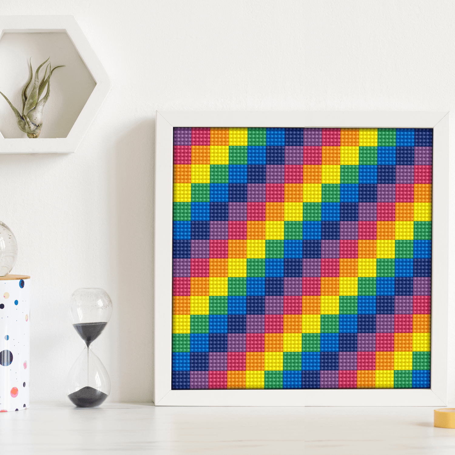 Diamond Dotz Tetriminos Diamond Painting Kits for Adults - Diamond Art Kits a Relaxing Creative Craft Kit with Dotz Gems Ki8x8