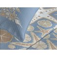 thumbnail image 3 of Ambesonne Christmas Quilted Bedspread Set 3 Pcs, Sea Life Theme Marine, Queen Size, Beige Cream, 3 of 4