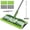 Green Professional, variant on Microfiber Mops for Floor Cleaning, Professional Floor Mops with Washable Pads 4pcs,Wet Dry Use Flat Mop with 59'' Long Stainless Steel Handle,dust mop for Hardwood Floors Suitable Office Home