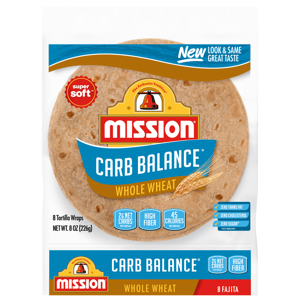 Mission Carb Balance Fajita Whole Wheat Tortillas, 8 Count Walmart