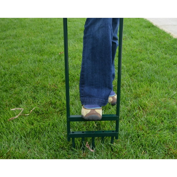 Bosmere Hollow Tine 11” Manual Lawn Aerator with Powder Coated Steel Construction