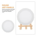 thumbnail image 5 of HOOWIFFY 3-Pack White Round Painting Boards, Blank Art Panels for Acrylic, Oil, Watercolor and Mixed Media Painting, 5 of 8