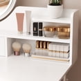 thumbnail image 6 of Women Dresser, Happydeer Vanity Table with LED Lighted Mirror, 4 Drawers and Opening Shelves Dressers, Dressing Table for Bedroom, 3 Modes Brightness Adjustable Makeup Desk, 6 of 6