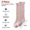 thumbnail image 2 of Spring and summer baby medium tube socks female baby socks vertical strip double needle children's socks suitable for babies and toddlers, 2 of 5