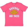 thumbnail image 3 of Inktastic Baseball and Tacos Youth T-Shirt, 3 of 5