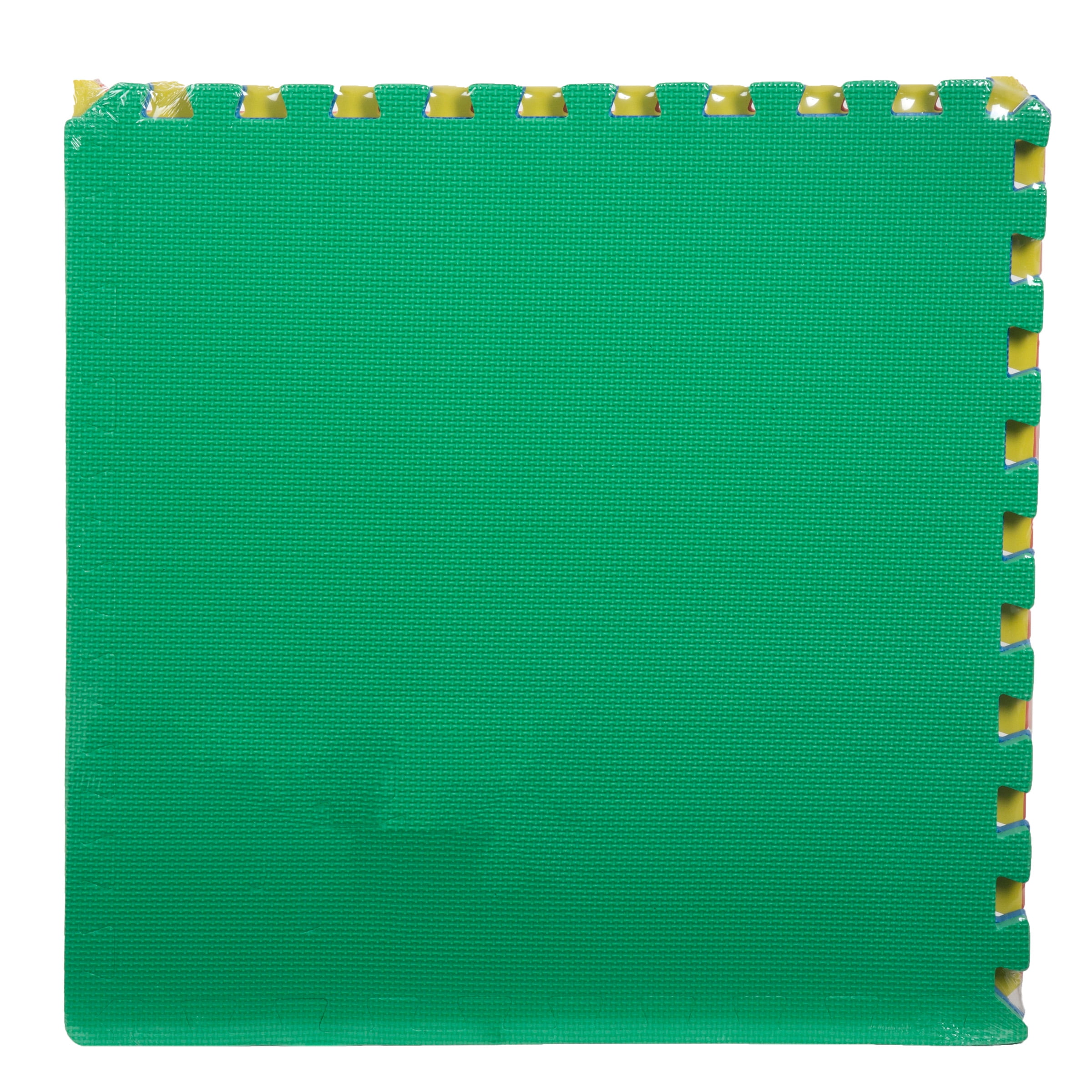 Stalwart 4-Piece Interlocking EVA Puzzle Foam Floor Tiles and Border Pieces