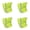 Yellow, variant on 4Pcs Reflective Protective Face Cover Breathable Wicking Neck Gaiters For Outdoor