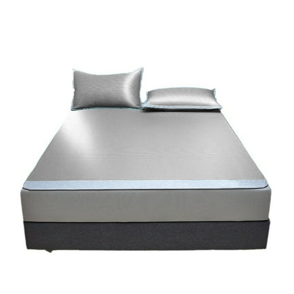 Meitianfacai Class A Ice Silk Cool Mat For Naked Sleeping In Summer Conditioning Mat Machine Washable Folding Mattress Cover Soft Mat