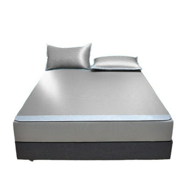 Colchoneta Refrescante de Seda de Hielo para Dormir Desnudo En Verano, Lavable a Máquina, Plegable, Suave.