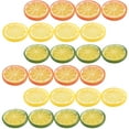 thumbnail image 2 of 30 rodajas de limón artificiales, rodajas de limón falsas, rodajas de fruta artificial para decorar., 2 of 5