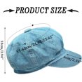 thumbnail image 2 of Newsboy Hats for Women, Vintage Baker Boy Cap Beret Style Soft & Warm Spring & Fall Fashion Accessories, 2 of 5