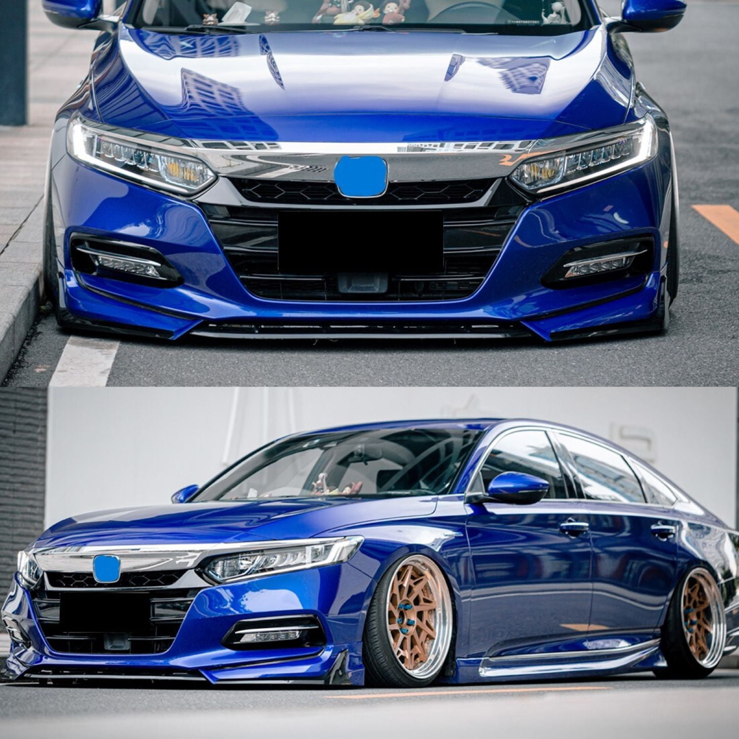 AMERICAN MODIFIED Front Aerodynamic Lip Spoiler  for 2018-2020 Honda Accord Blue