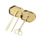 thumbnail image 1 of 4 in 1 Candle Accessory Set, Wick Trimmer, Candle Snuffer, Wick Scoop, Storage Tray, Perfect for Candle Lovers （golden）, 1 of 5
