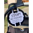 thumbnail image 5 of Three Little Tots Black & White No Touching Baby Car Seat & Stroller Tag, 5 of 11