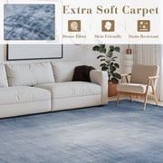 SIXHOME 8'x10' Area Rugs for Living Room Abstract Gradient Area Rugs Machine Washable Rugs Ultra Soft Neutral Carpet Rugs for Bedroom Dining Room Office Playroom Modern Home Decor Non Slip Rug Blue