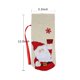 thumbnail image 4 of Kearding Cubiertas navideñas para decoración de botellas de vino con cordón, bolsa de almacenamiento de champán, de cena para Hotel, Muñeco de nieve, 4 of 6