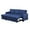 Blue, variant on Hommoo 2 in 1 Pull Out Sofa Bed with Storage & Chaise, Linen Upholstered Sectional Sofa Convertible L Shaped Sleeper Sofa for Home,Dark Gray
