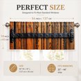thumbnail image 4 of AshasdS Rustic Wood Texture Window Valance Decorative Curtain Valance Farmhouse Style Home Window Treatment, 4 of 5