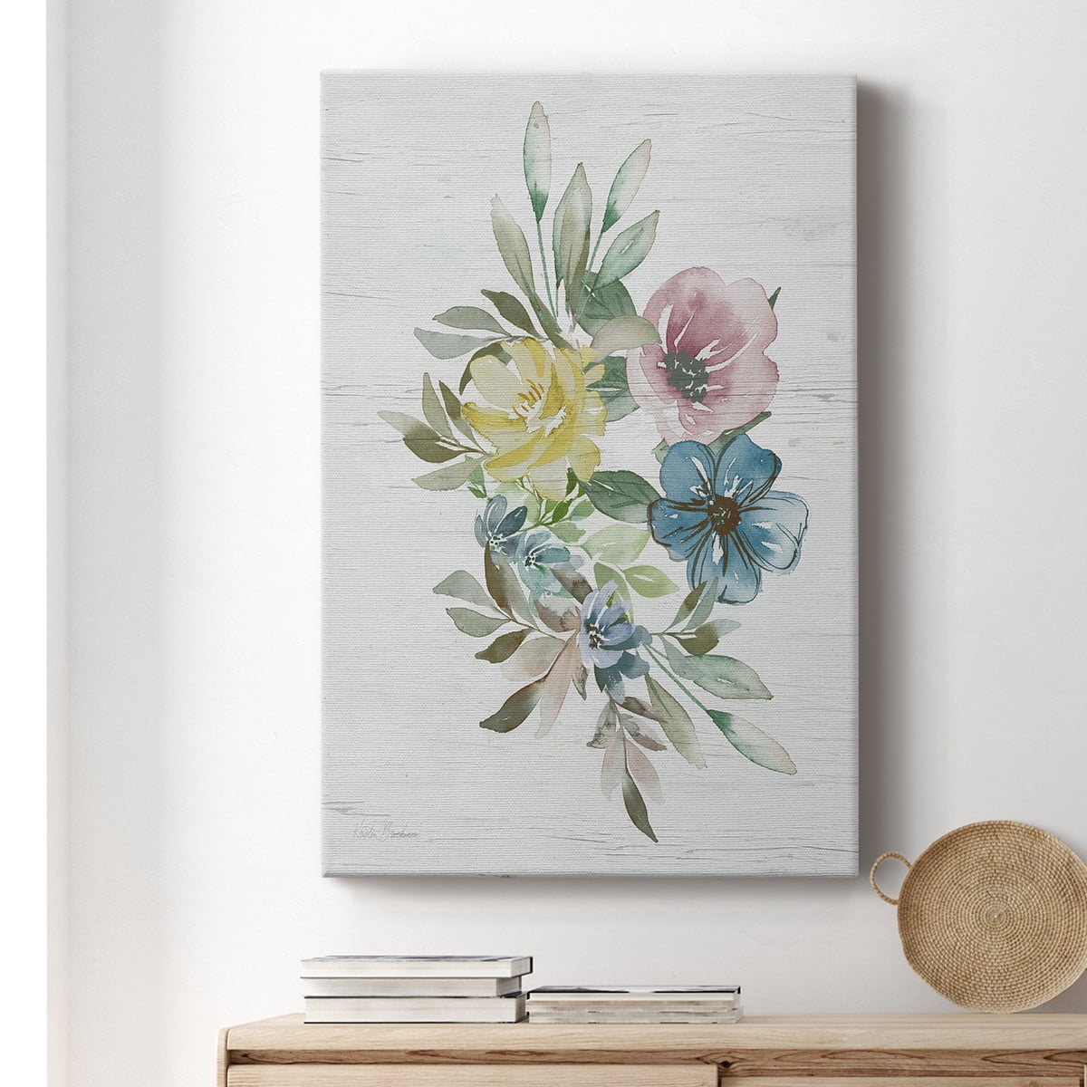 Spring Meadow Arrangement I Premium Gallery Wrapped Canvas - Ready to Hang