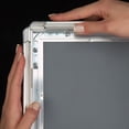 thumbnail image 2 of Snap Frame 24x36 Inch Poster Size, 1.25 Inch Silver Color Aluminum Profile, Mitered Corner, 2 of 4