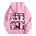 thumbnail image 3 of Ladies 2025 Graduation Season Fashion Letters Senior Mom Printed Hoodie Sweatshirt Hugh Long Tunic Sweatshirt Hoodie Women Pullover Long Sleeve Hooded Sweatshirt Women Long Zipper Sweater Long Tunic, 3 of 6