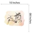 thumbnail image 4 of Animal Wall Decals for Children Bedroom - Horses With watercolor Background Horse DIY & Creativity Boy Girl Bedroom Wall Sticker - Size: 10 In x 8 In, 4 of 5