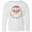 AA-White, variant on Inktastic Cute Santa Claus Face Long Sleeve Youth T-Shirt